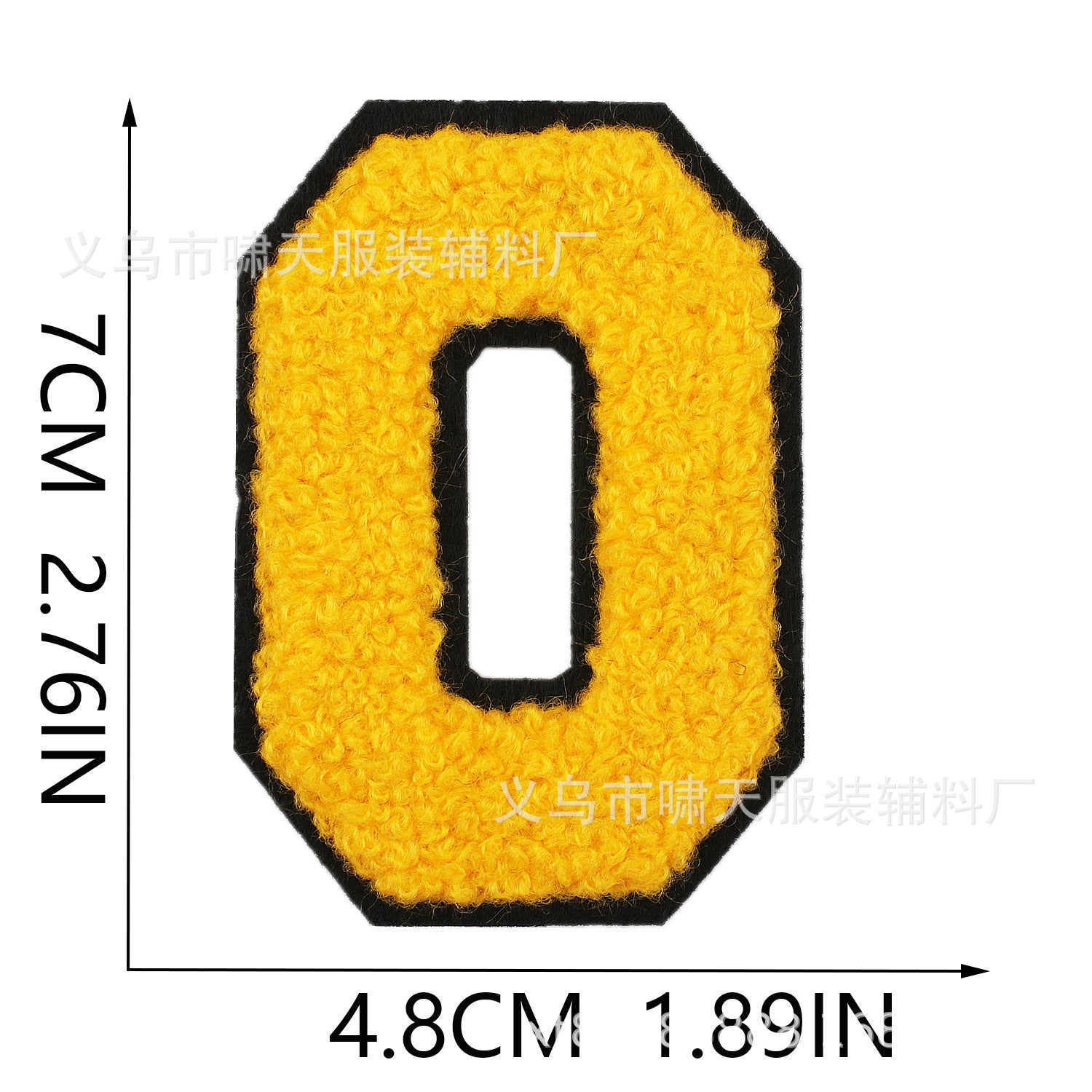 Wholesale Khaki English alphabet patch